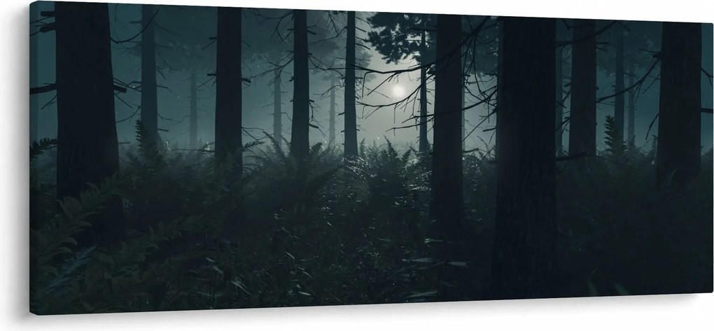 Kép - Páfrányok a holdfényben (120x50 cm)