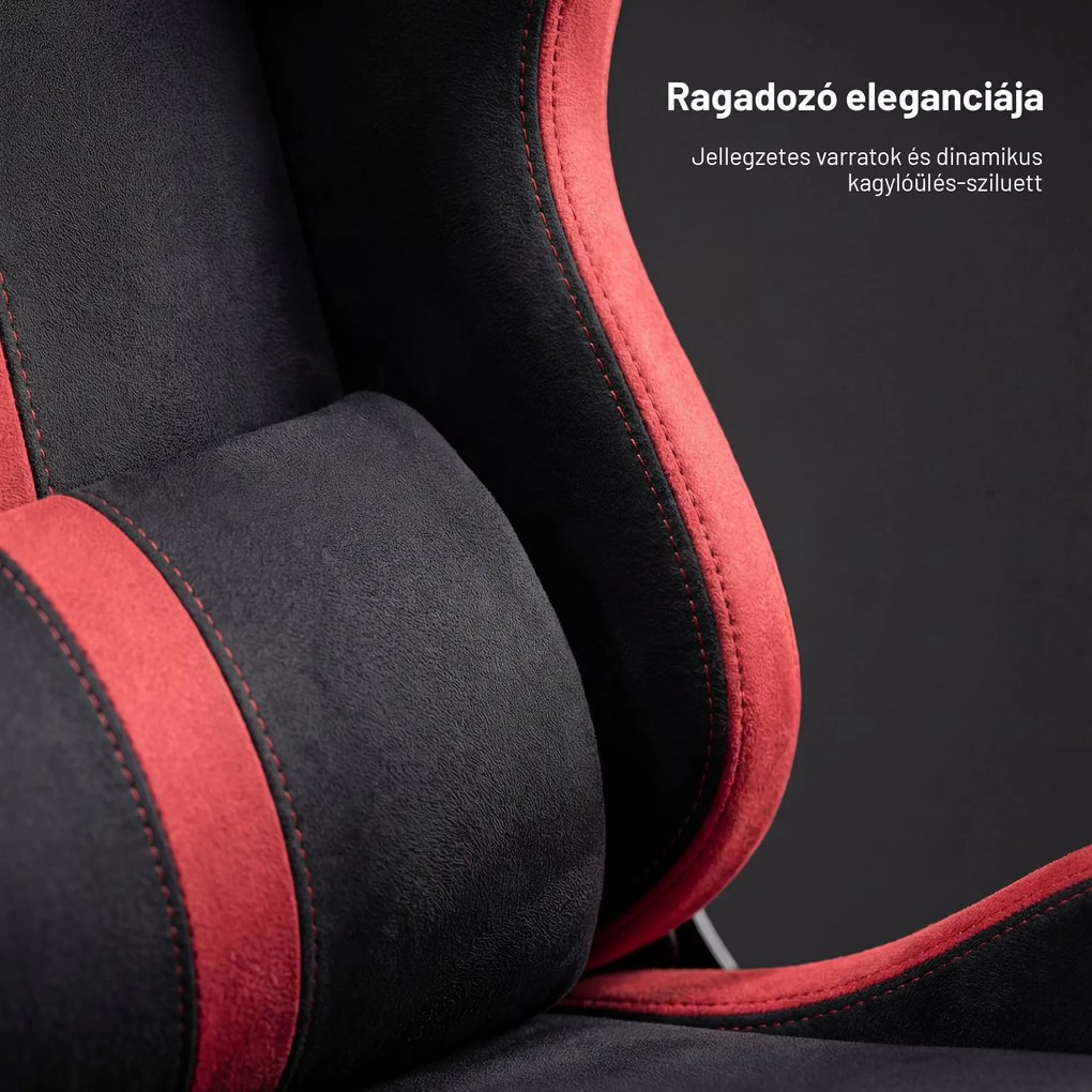 Gamer szék szövet King Size, fekete-piros: Diablo X-One 2.0 Bloody Mary