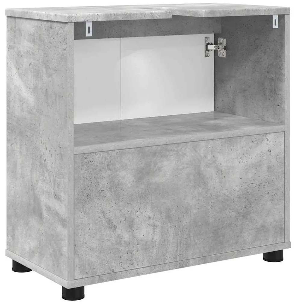 Fürdőszoba mosdószekrény Beton Szürke 60 x 30 x 60 cm Faanyag