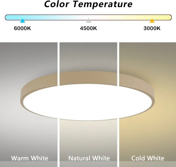 Brilagi-LED mennyezeti lámpatest POOL LED/128W/230V 3000/4500/6000K Ø 100 cm bézs