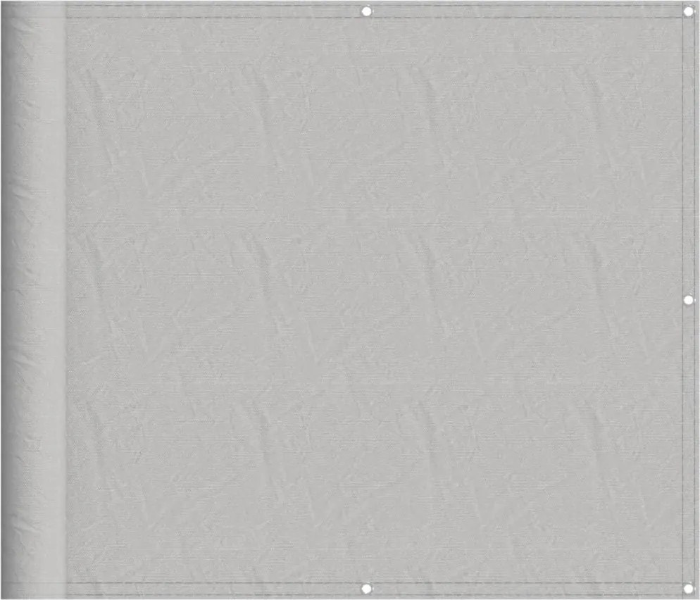 vidaXL világosszürke 100% oxford poliészter erkélyparaván 90 x 500 cm