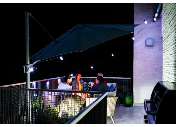 Immax NEO 07900L -LED RGB+CCT Dimmelhető lánc 15xLED/1W/230V 15m Wi-Fi Tuya IP65 + távirányító