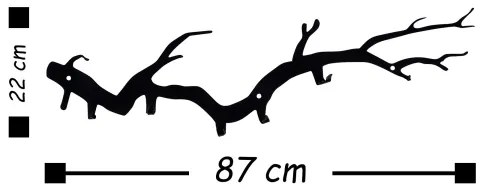 Fali akasztó 22x87 cm ágak