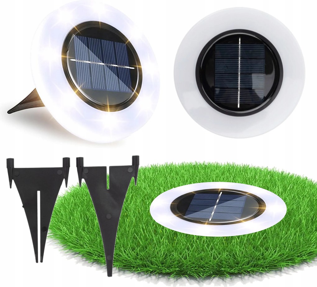 LED-es kerti lámpa napelemes beszúrós lámpatest SLO-1 fehér Semleges 4000K IP44