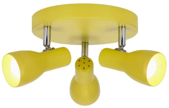 Spotlámpa PICARDO 3xE14/40W/230V sárga