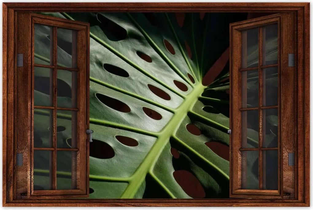 Poszterek 120x80 Mosnter levelek lyukas