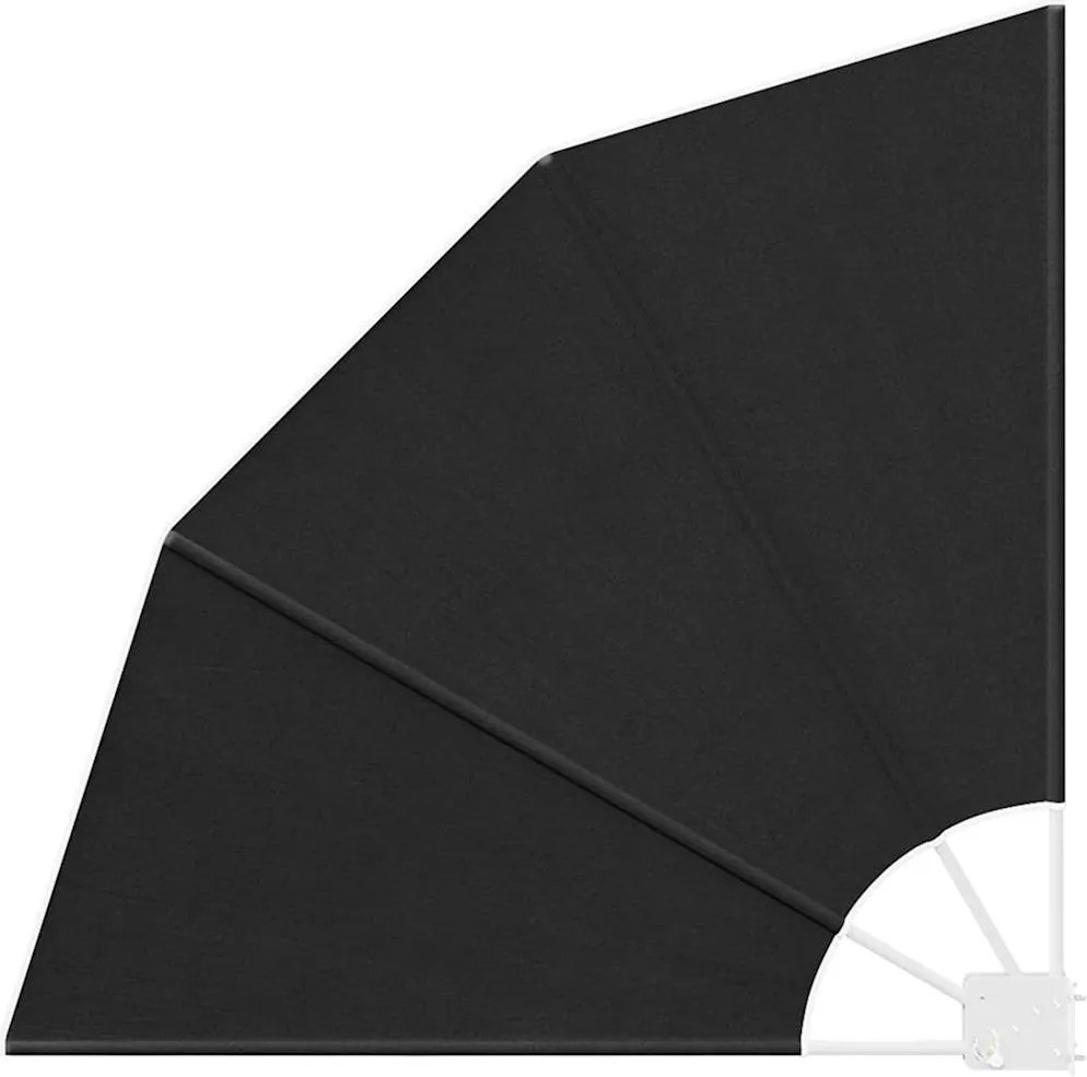 vidaXL Erkély adatvédelmi képernyő Antracit 115 x 115 cm Poliészter