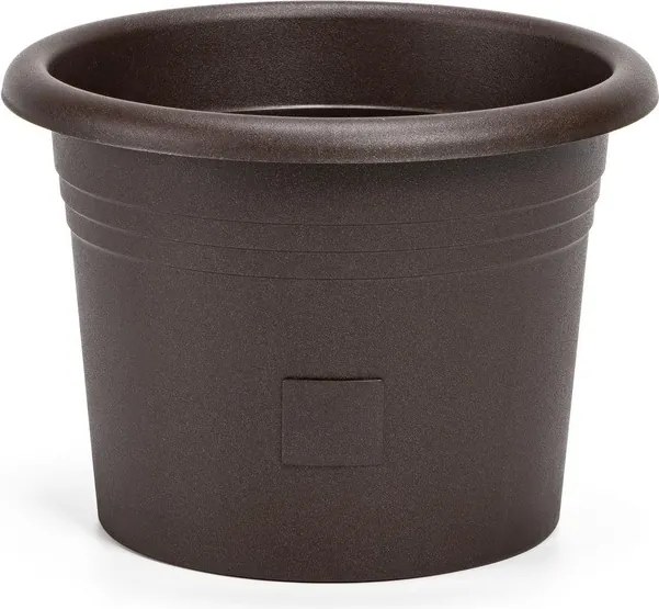 Plastia önöntöző virágcserép Narza átmérő25 cm, csokoládé, 25 cm átmérőjű