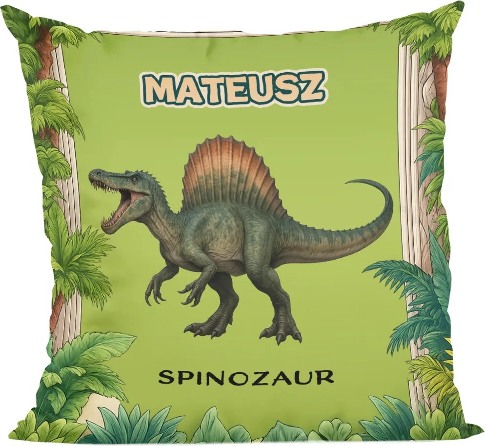 Spinosaurus Dinoszauruszok párna név nyomtatással