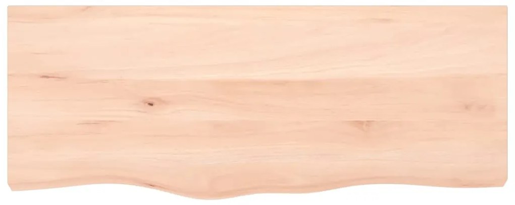 kezeletlen tömör fa fürdőszobai pult 100 x 40 x 2 cm