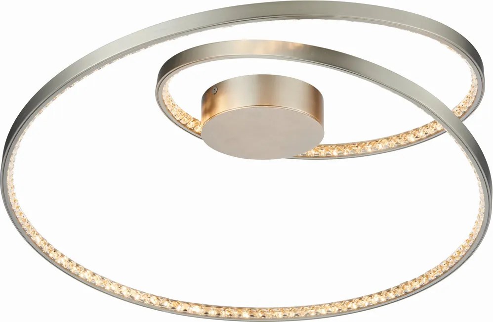 ENDON 73047 ETERNITY Kristály Mennyezeti Lámpa Nikkel, Átlátszó LED IP20