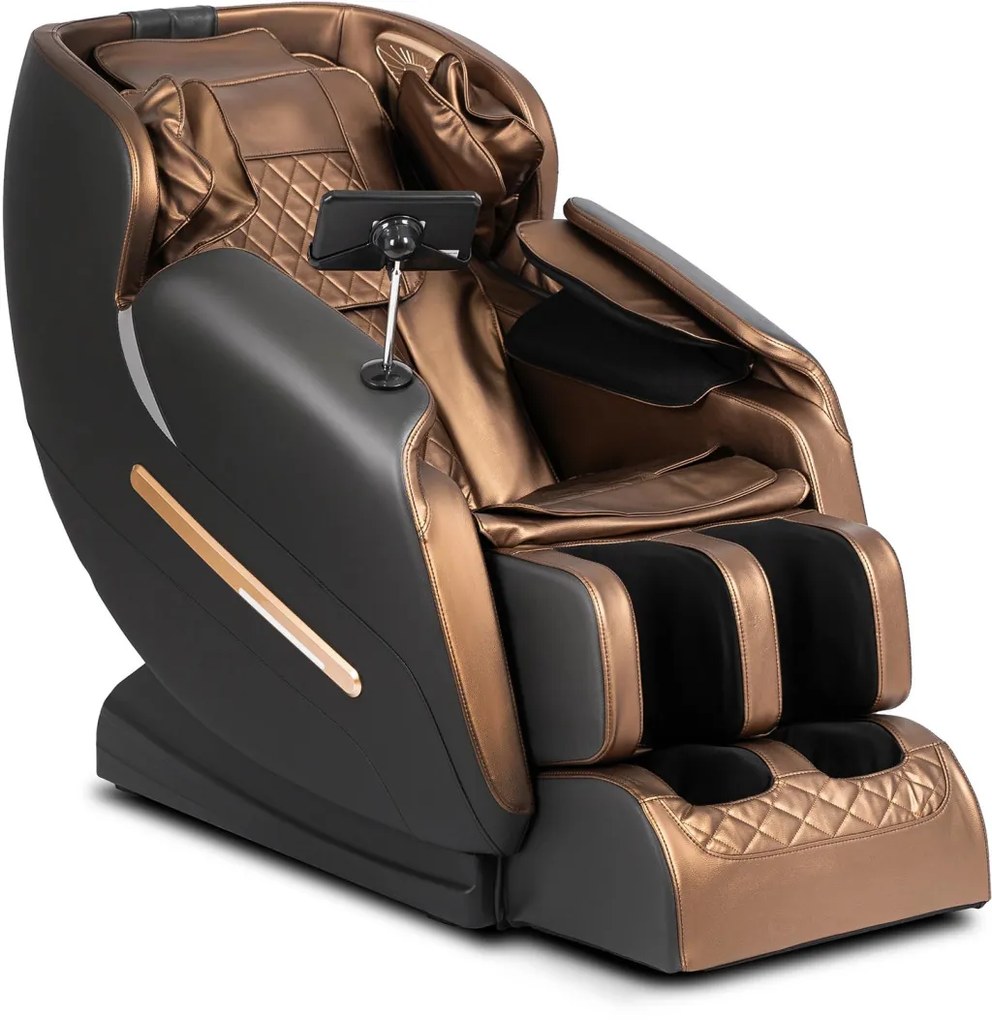 Masszázsfotel Barna Eco-bőr Kárpittal. VX MAX