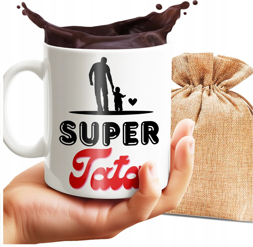 Nyomott Mintás Bögre Szuper Apa Ajándék Apák Napjára 330 ML