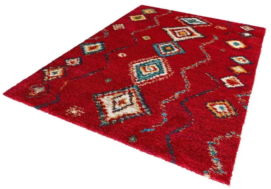 Geometric piros szőnyeg, 120 x 170 cm - Mint Rugs