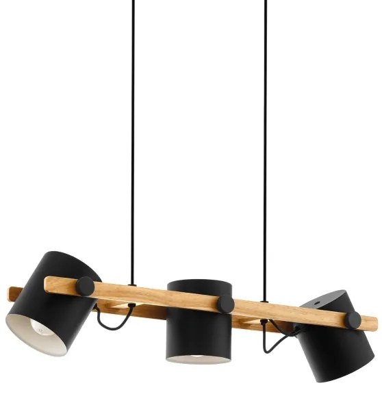 Eglo 43517 - HORNWOOD kábeles függeszték 3xE27/60W/230V