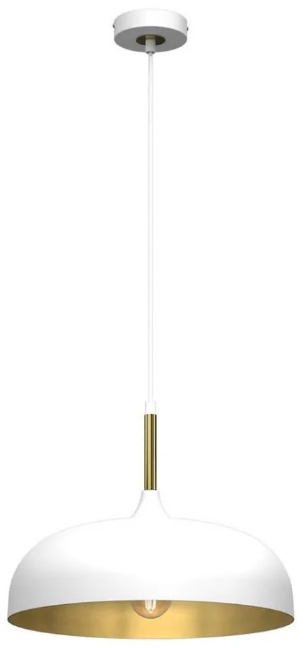 Brilagi - Csillár zsinóron ABRAHAM 1xE27/60W/230V átm. 35 cm fehér