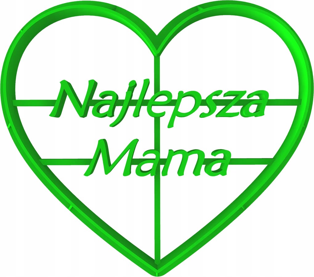 Forma Lyukasztó Mézeskalács kiszúró Anyák Napja Legjobb Anya 8cm