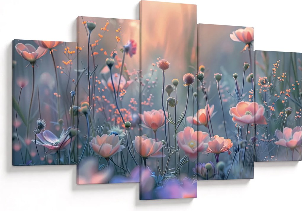 Kép - Virágok pasztell színekben (150x105 cm)
