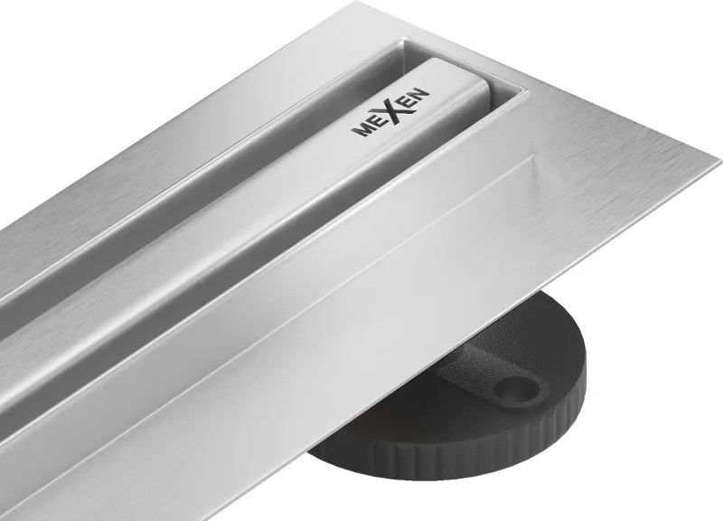 Mexen Flat 360° Slim forgóvonalas elfolyó 160 cm, inox - 1041160
