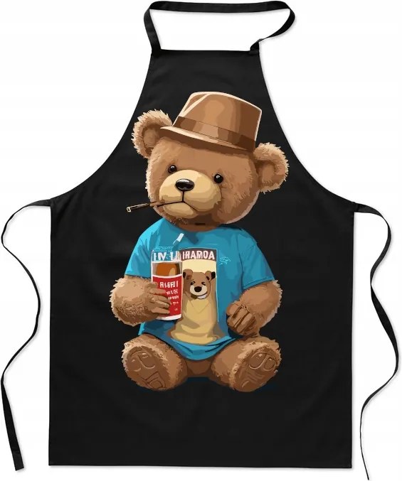 Konyhai kötény Színes Vicces Maci Divatos Nyomtatott Ajándék Neki