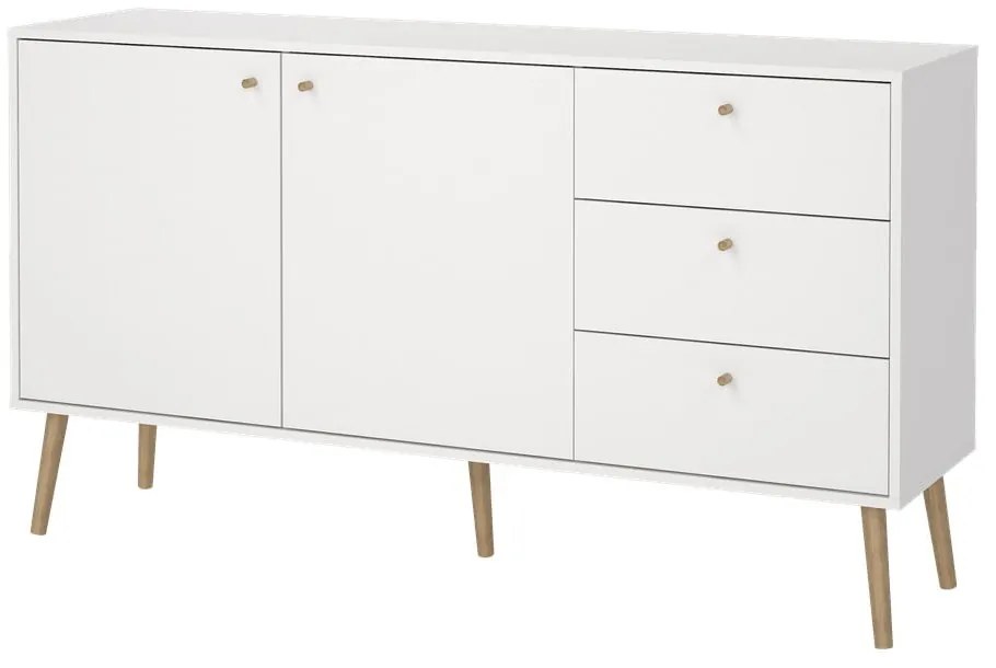 Fehér alacsony komód 149x82 cm Bodo – Tvilum