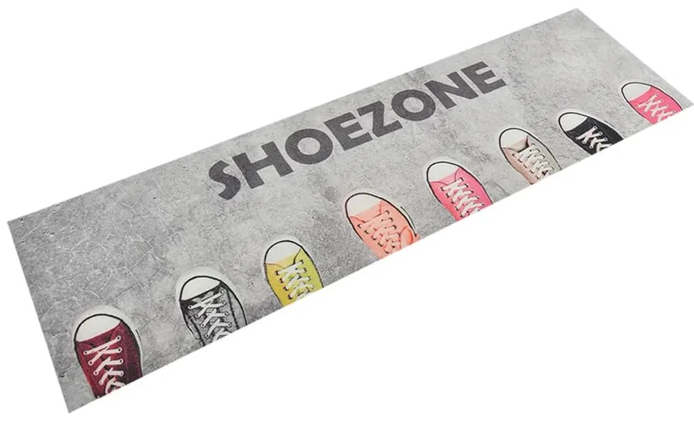 mosható shoezone feliratos bársony konyhaszőnyeg 45x150 cm