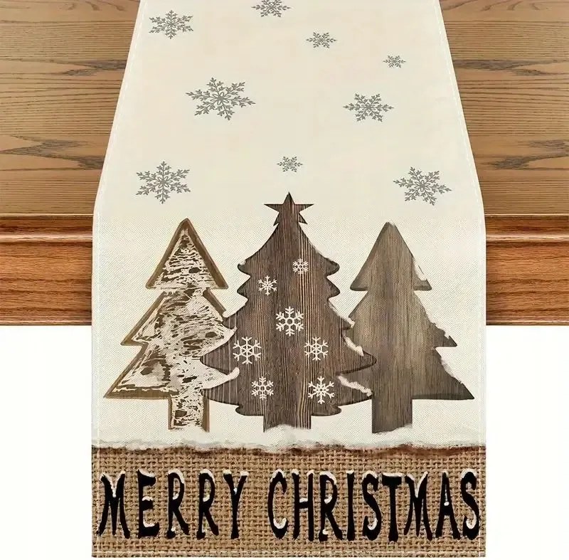 Karácsonyi Asztalterítő 33x274 Fa Karácsonyfa