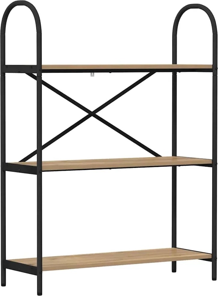 vidaXL Könyvespolc Artisan tölgy 80 x 30 x 109 cm Faanyag