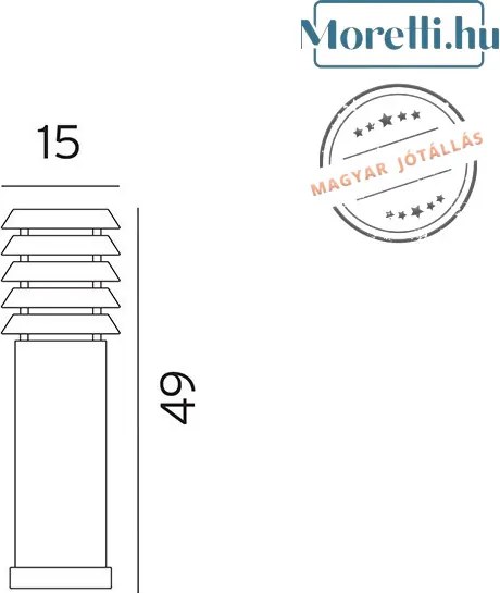 NORLYS 1476B ALTA Modern Kültéri Állólámpa LED IP65