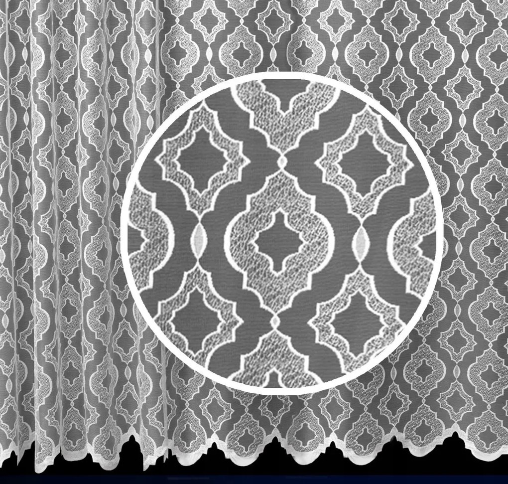 Mg Függöny 4184 Fehér 400x180cm kész pol szalaggal