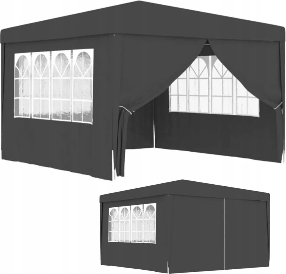 Kerti Pavilon Kereskedelmi Sátor Pavilon 300 x 300 cm 4 Falú Ablak Kastély