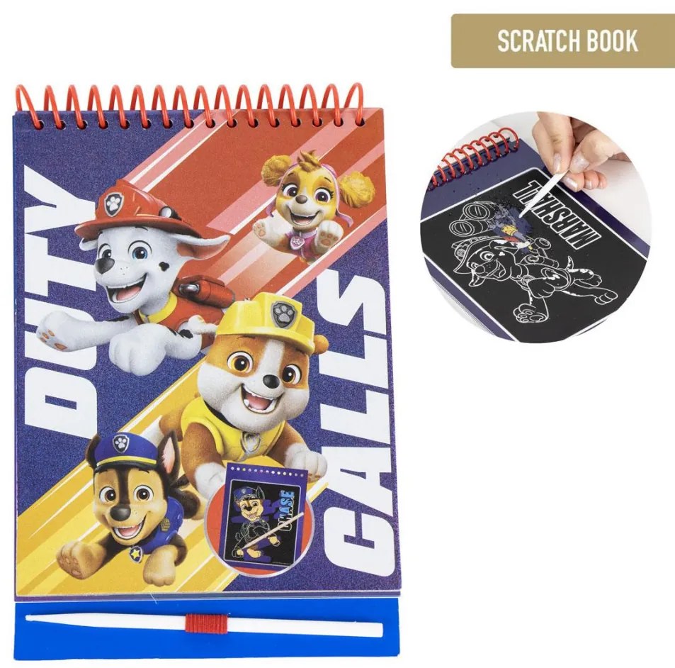 Mancs Őrjárat Duty Calls scratch képkarcoló és színező szett