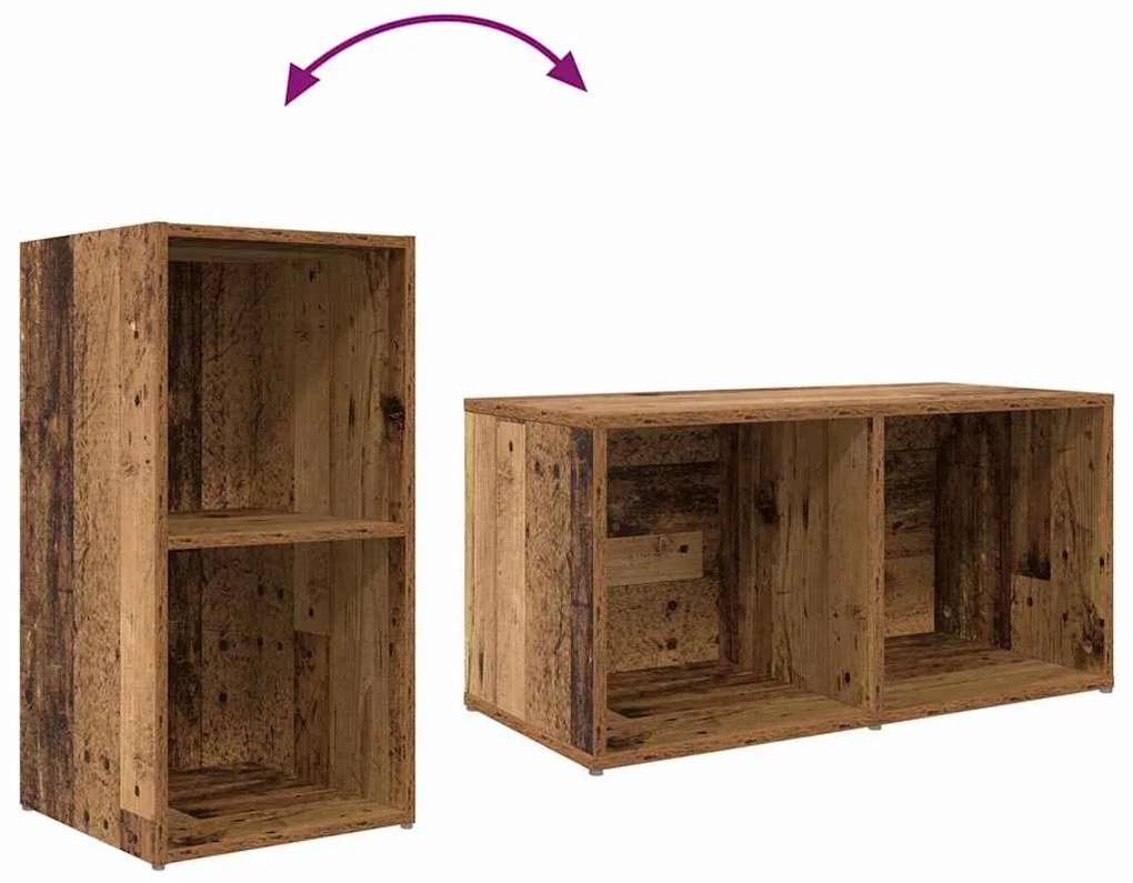 TV szekrény 3 pcs Barna 107 x 35 x 37 cm Faanyag