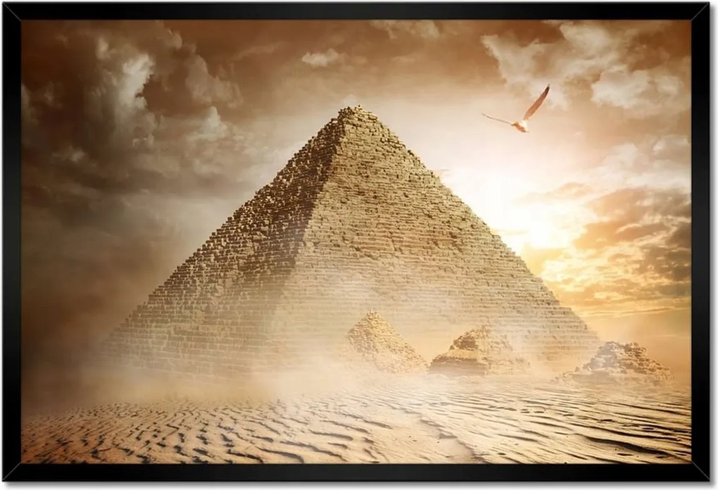 Poszterek keretben 60x40 Egyiptomi piramis k. Gíza