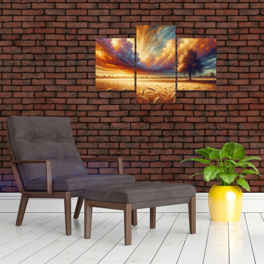 Kép – Fa a mezőn (90x60 cm)