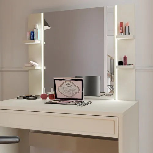 DECO Fésülködőasztal Törtfehér Színben 80 cm