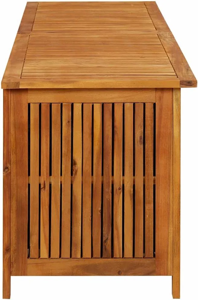 Tömör Akácfa Kerti Tárolóláda 200 X 50 X 58 Cm