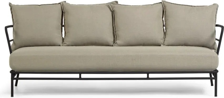 Mareluz bézs fémszerkezetű kerti kanapé - Kave Home