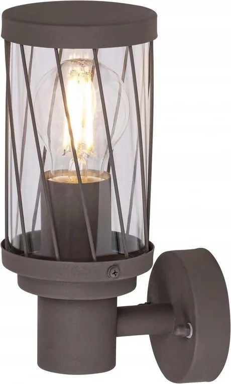 Budapest kültéri fali lámpa max. 40W/E27/IP44 barna, 8888