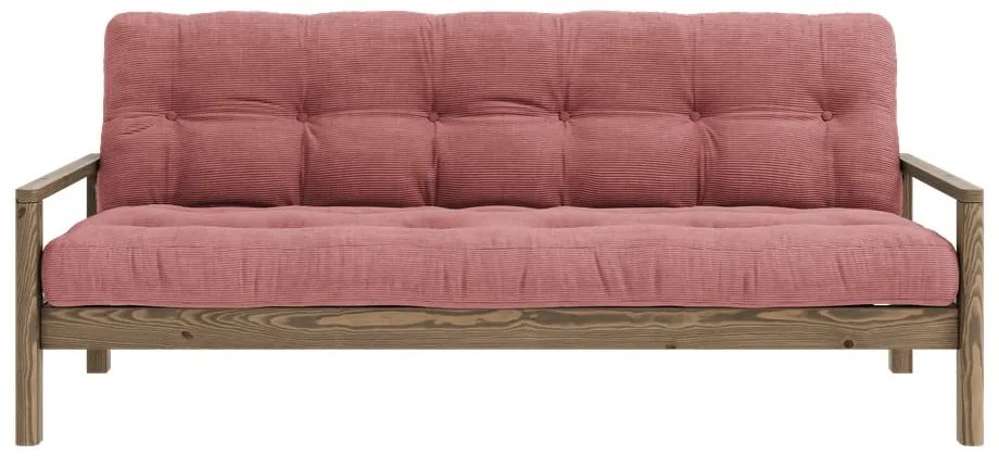 Rózsaszín kinyitható kanapé 205 cm Knob – Karup Design