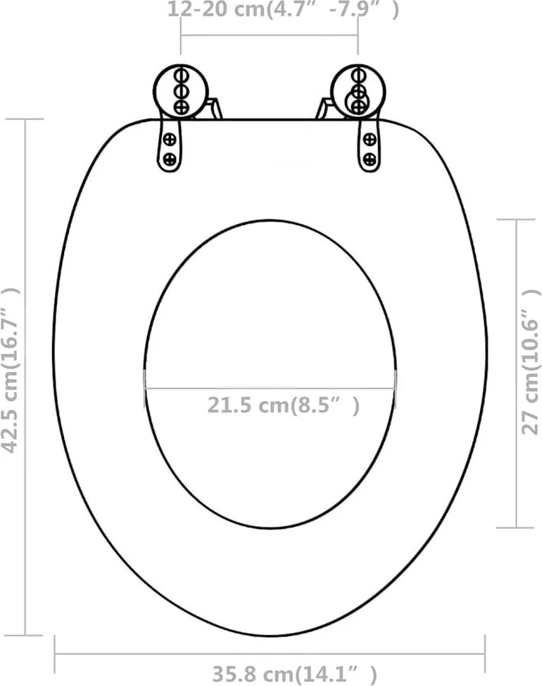 2 db fehér MDF WC ülőke