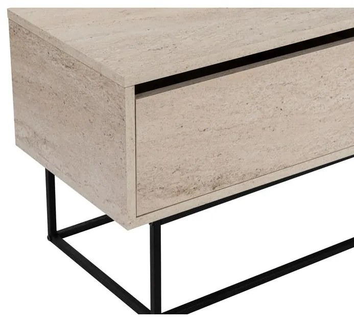 TV szekrény Escape 180 -Fekete, Travertine