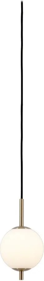 Sárgaréz színű fém LED függőlámpa üveg búrával ø 12 cm Audrey – UMAGE