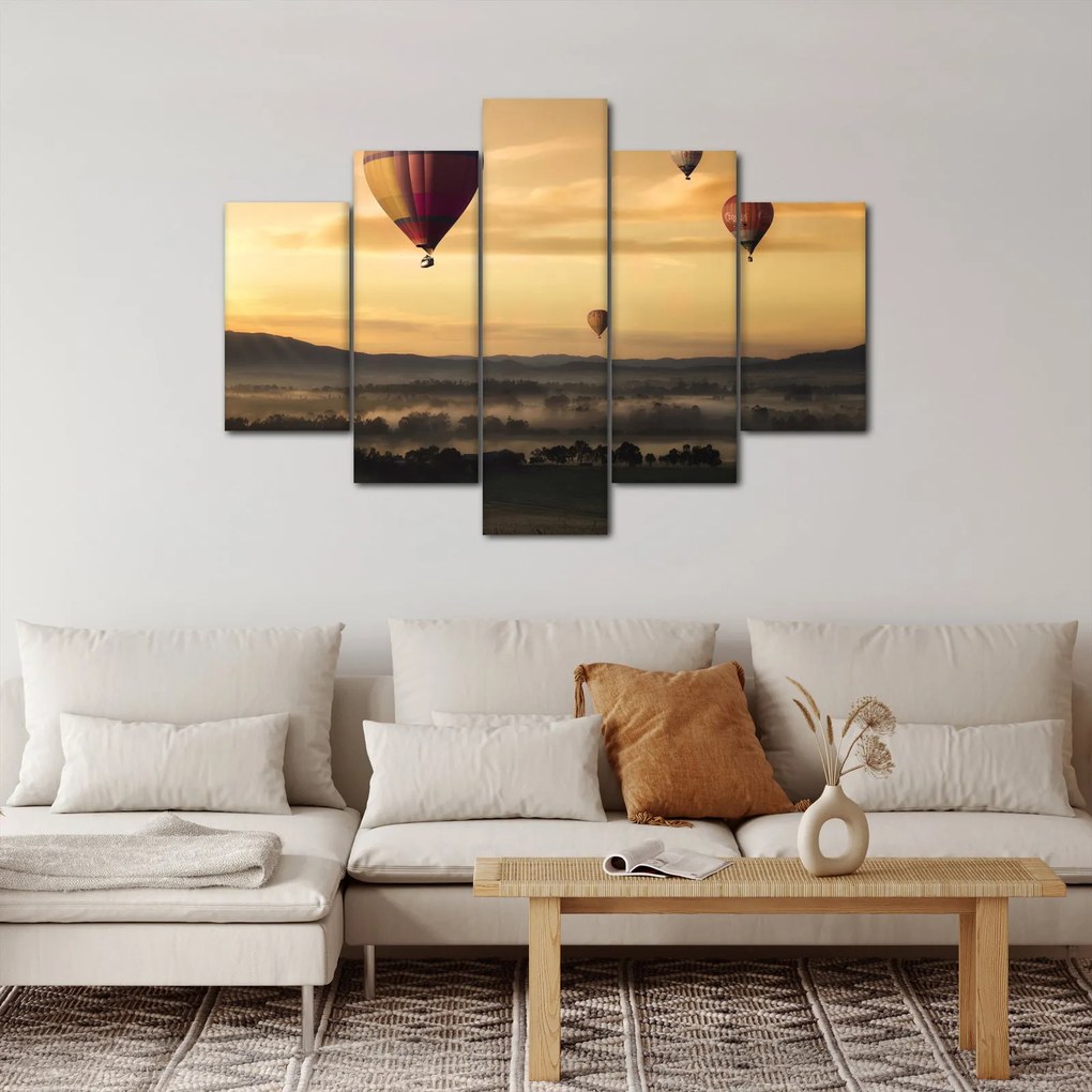 Kép - repülő léggömbök (150x105 cm)