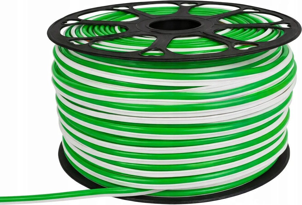 Neon maró zöld 6mm szilikon LED-es feliratvédő Zig Zag