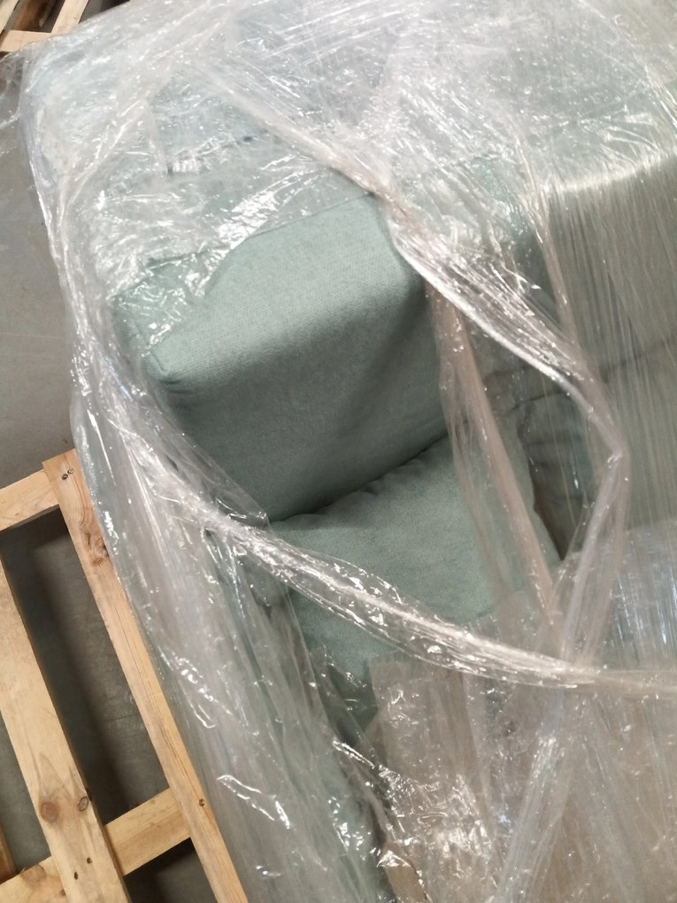 AKCIÓ Kihúzható 2 üléses kanapé LAINE, zöld II. osztály