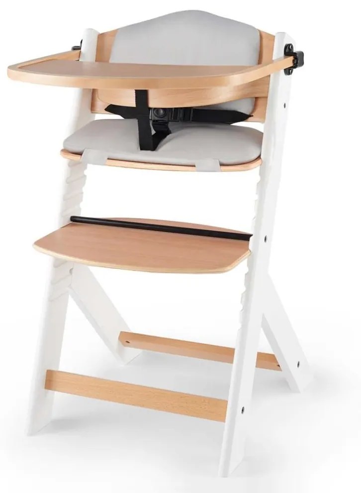 KINDERKRAFT - Gyerek étkezőszék ENOCK párnákkal szürke/fehér