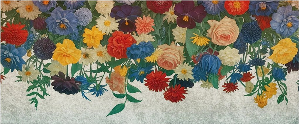 Fotótapéta Flizelina Nappali és Hálószoba Irodába Színes virágok 250x104