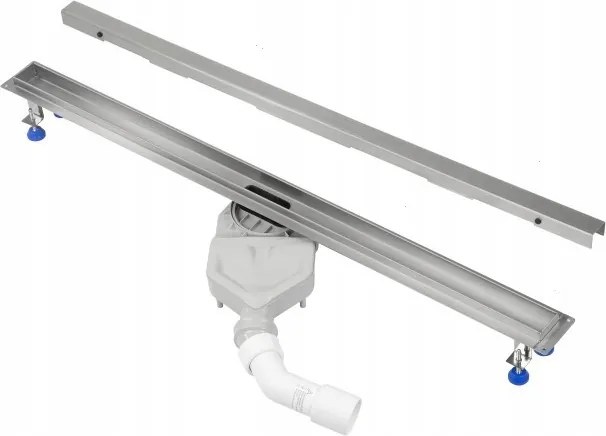 Slim Steel vonalfolyóka Viega 80 Prestige szifonnal