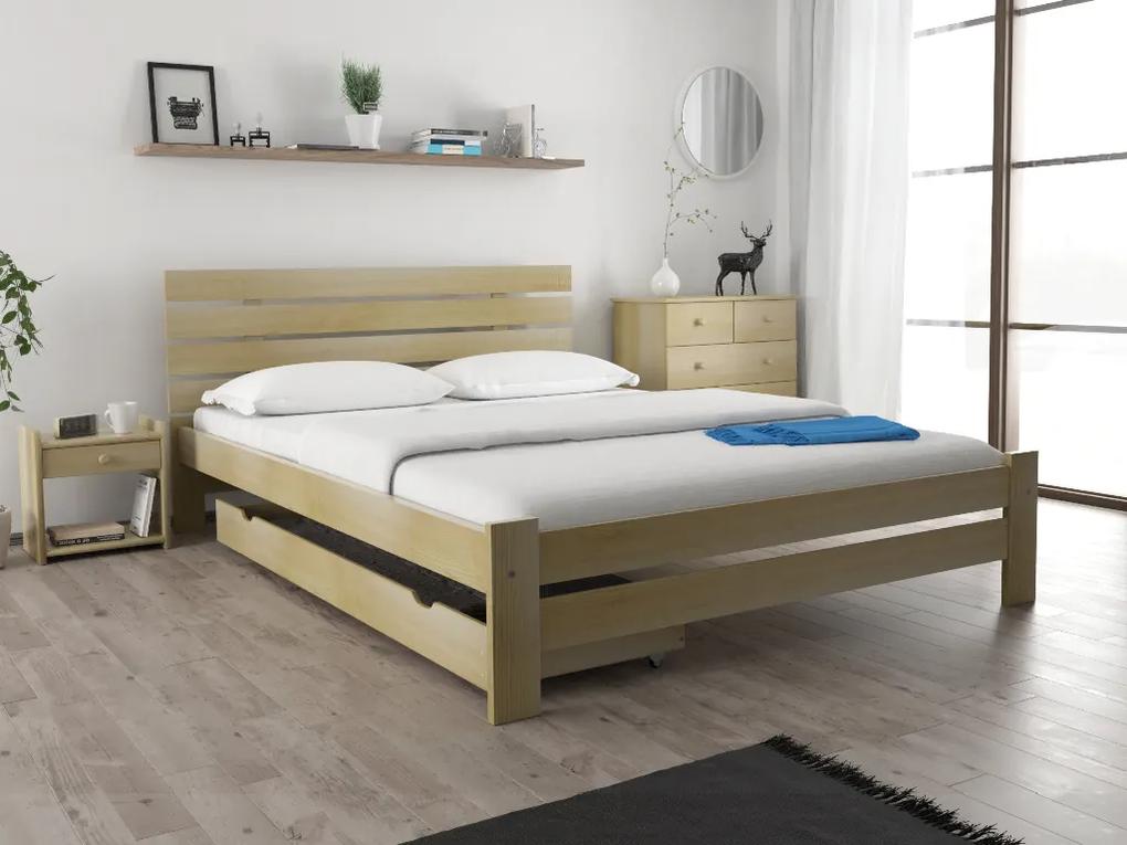 PARIS magasított ágy 120 x 200 cm, fenyőfa Ágyrács: Lamellás ágyrács, Matrac: Coco Maxi 19 cm matrac